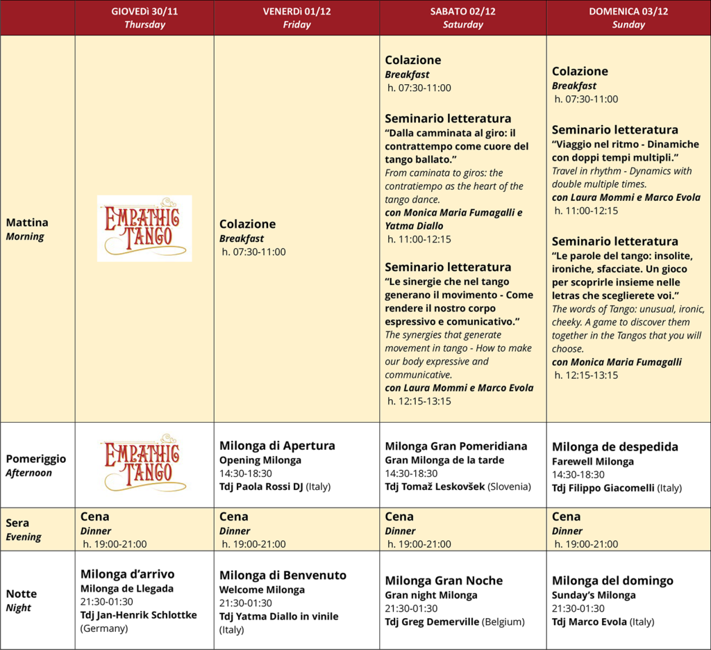 Programma Evento Dicembre 2023